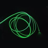 Lumière latérale flexible en fibre optique LED PMMA en forme d'étoile, diamètre 1,0 mm, étanche IP66, lumière du jour 6000K, rechargeable au lithium