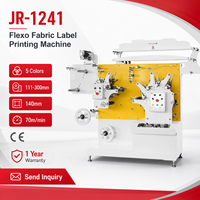 Machine d'impression d'étiquettes textiles Flexo automatique JR-1241 haute vitesse 70m/min pour l'impression d'étiquettes de vêtements en satin et nylon