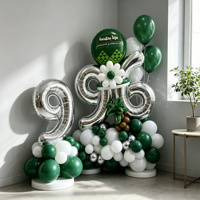 J'adore Oman, décorations de fête de la Journée nationale d'Oman, ensemble de guirlandes de ballons, célébration du 18 novembre