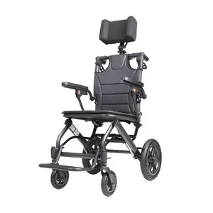Travel Wheel Chair Reclining Lightweight Portable Transfer Carbon Fiber Wheelchair with Headrest