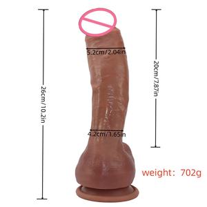 Dildo Realistico in Silicone Liquido 100% Impermeabile Flessibile Pieghevole <span class=keywords><strong>Sicuro</strong></span> per Donne Coppie Prodotti per Adulti - Product Image 1