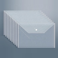 Carpeta Sobre de Plástico Transparente con Botón de Presión Tamaño A4 para Documentos Horizontales al por Mayor
