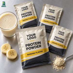 Poudre de protéines en sachets en boîte, formule et emballage OEM pour les marques d'importation - Product Image 1
