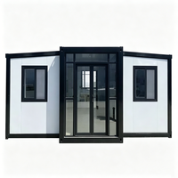 Maison conteneur modulaire préfabriquée en acier, pliable et respirante, garantie 5 ans, design moderne, pour habitation ou bureau