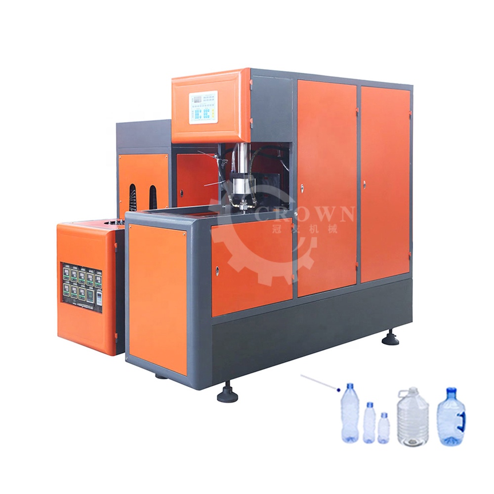 semi automatic plastic blowing machine/plastic water bottle blowing making machine