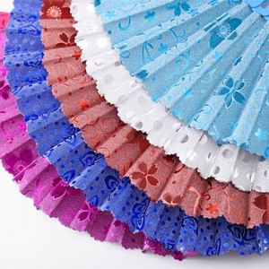 Die Cut PP Lace Handmade Eco-Friendly Love Theme Wedding Custom Color Plastic <b>Hand</b> <b>Fans</b> - Product Image 6