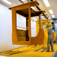 Ligne de revêtement électrostatique automatique, ligne de production de pulvérisation industrielle avec four de cuisson