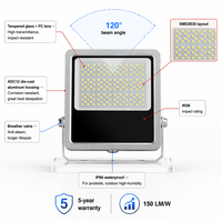 Projecteur LED extérieur étanche IP66 en aluminium moulé sous pression 200W pour villa, jardin/stades sportifs