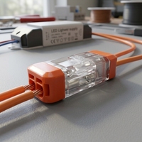 Connecteur de câblage rapide, borne de raccordement, répartiteur de fils, connecteur d'alimentation LT-22 LT-33 pour l'électronique d'éclairage