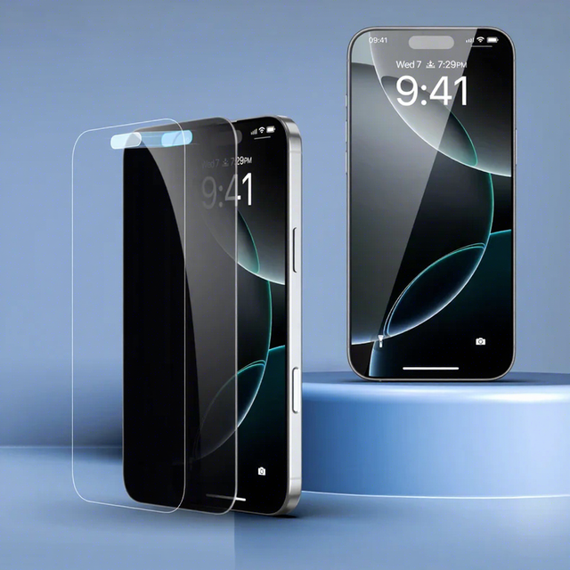 Privacy iPhone 17 16 15 Pro Max Screen Protector 28° Easy to Installation Kit Anti-peep Mobile Phone Tempered Glass Film