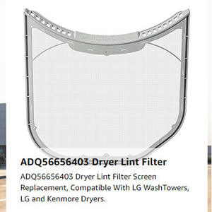 Filtre à charpie pour sèche-linge ADQ56656403, 11,2x10,9 pouces, sans joint en feutre, 5 picots, remplacement pour lave-linge LG Tower - Product Image 5