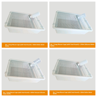 Boîte d'élevage professionnelle pour petits animaux, biberon multi-tailles, plateau en plastique PP extra épais pour hamster, cage de laboratoire, fermes commerciales