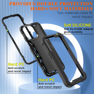 2023 Bán Buôn 3-Trong-1 Robot Chống Sốc Vành Đai <span class=keywords><strong>Clip</strong></span> Với Đứng Defender Cho <span class=keywords><strong>Iphone</strong></span> 12-11-13-14-15 Pro Max Cộng Với Trường Hợp Điện Thoại - Product Image 4