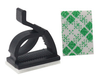2025 meilleur vendeur noir adhésif câble Clips R fil en plastique organisateur cordon support pour bureau voiture mur Ethernet câble gestion