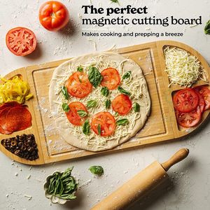 Planches à découper en bois pour cuisine Ensemble de planche à découper en bambou Ensemble de planche à découper - Product Image 5