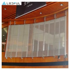 P5 P6 P8 P10 HD Adhesive LED Window Glass Curtain LED Display Transparent Film Screen For Retail Stores