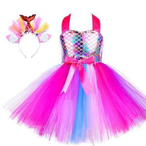 独角兽公主为小女孩装扮生日礼服万圣节派对角色扮演服装 - Product Image 5