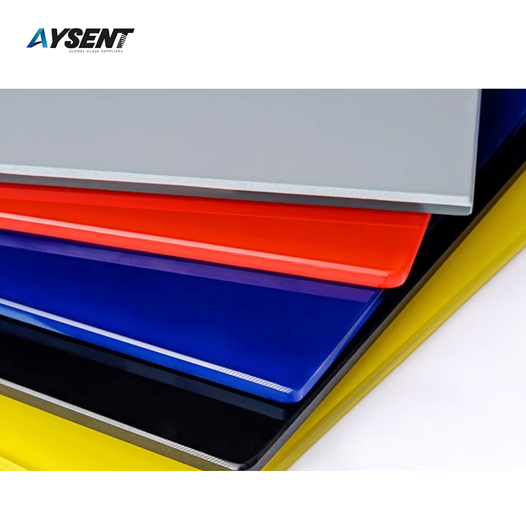 Solid Lacquered Painted Glass for Furniture