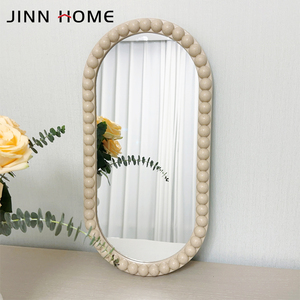 Decorazione decorativa in plastica rispettosa dell'ambiente e biodegradabile specchio ovale con Design moderno fatto a mano - Product Image 2