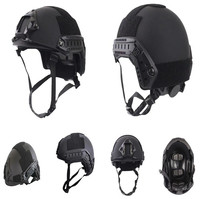 Casque tactique FAST avec épaississement de 6mm et suspension à bouton réglable pour le jeu sur le terrain