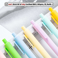 Stylos à bille en plastique multicolores, revêtement caoutchouc, vente en gros, meilleur prix, avec logo personnalisé OEM pour la papeterie