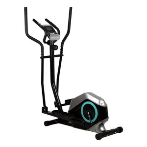 Novo produto de alta qualidade com tração dianteira elíptica para treinamento corporal, máquina cross trainer com frequência cardíaca e display LCD