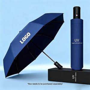 Wholesale UV Rain Shine <b>Vinyl</b> Sun Protection Folding Umbrella Modern Design for Travel and Umbrella with logo - Product Image 1