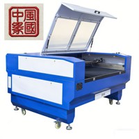 Machine de découpe laser multifonctionnelle de petite taille avec deux plateformes de travail pour tissu, cuir, acrylique, bois