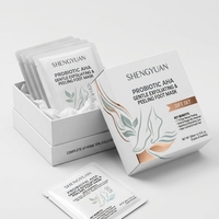 Masque exfoliant unisexe pour les pieds aux probiotiques fermentés, AHA, effet peeling, avec arbre à thé frais pour l'hygiène des pieds, vente en gros sous marque privée