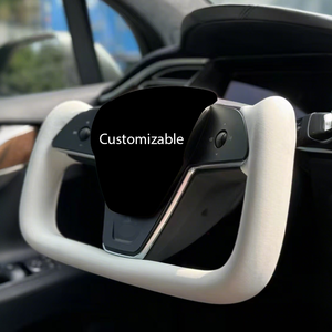Volante <span class=keywords><strong>de</strong></span> Cuero para Automóvil sin Calefacción para Tesla Model X y Model S 2016-2020, Accesorios Personalizados para Automóvil, Gran Venta - Product Image 5