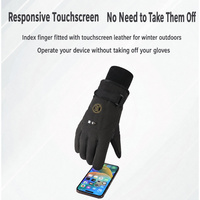 Gants de ski pour hommes, compatibles écran tactile, doublure polaire épaisse, imperméables, pour la moto, le cyclisme hivernal et les trajets quotidiens