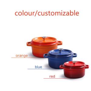 Casserole en fonte <span class=keywords><strong>émaillé</strong></span>e de haute qualité 10/14/20/22/24/<span class=keywords><strong>26</strong></span>/28/32/40 <span class=keywords><strong>cm</strong></span>, cocotte, <span class=keywords><strong>faitout</strong></span>, pot à soupe pour bébé, pot hollandais avec couvercle - Product Image 3