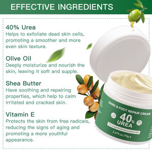 Produits de Soin des Pieds de Haute Qualité, Meilleure Crème Blanchissante au Beurre de Karité et à l'Urée pour Réparer les Pieds et Éliminer les Peaux Mortes des Talons, Crème pour les Mains et les Pieds - Product Image 2