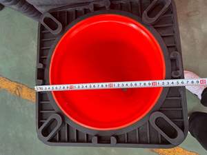 Cône de signalisation routière en PVC réfléchissant Australie Red Dot 3-M 25cm, 45cm, 70cm, 90cm – Cône de sécurité révolutionnaire - Product Image 3