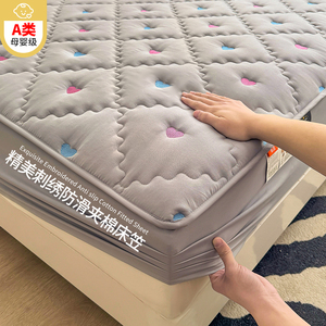 Queen size en forme de coeur coprimaterasso impermeabile 100% coton <span class=keywords><strong>mather</strong></span> degree meilleure qualité coton matériel ajusté housse de matelas - Product Image 2