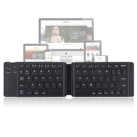 XTAURI Keyboard Mini Lipat Nirkabel Portabel Pengisian Daya USB Operasi Model Gunting untuk Penggunaan di Ponsel/Tablet/Komputer Kantor