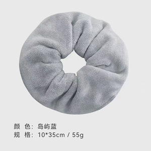 Hàn Quốc dệt sợi nhỏ ngọt ngào đơn giản không gây tổn hại tóc cap scrunchie khô tóc nhanh khô tóc ướt nén Khăn lớn - Product Image 3
