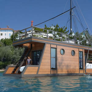 <span class=keywords><strong>Feria</strong></span> <span class=keywords><strong>de</strong></span> <span class=keywords><strong>Cantón</strong></span> casa flotante barco casa flotante casa pontón flotante casa flotador prefabricado Pequeño contenedor remolque casa tiendas - Product Image 2