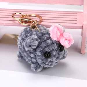 Hot Selling Sad <span class=keywords><strong>Hamster</strong></span> <span class=keywords><strong>Meme</strong></span> Plüsch tier Strick Tiere Spielzeug Strick <span class=keywords><strong>Hamster</strong></span> mit großen Augen Plüschtiere Schlüssel bund - Product Image 5