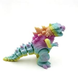 3D printed collectible figures Movable tail desktop toys Creative fidget toys colorful Articulated figure desk decor - Product Image 1