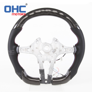 Volante de carreras para <span class=keywords><strong>BMW</strong></span> F15 M3 F30 M, luz LED de cambio de rendimiento deportivo, de fibra de carbono, motores OHC - Product Image 5