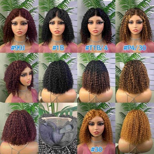 Peluca de Cabello Humano 100% SDD 5x5, Estilo Bob Rizado - Product Image 1