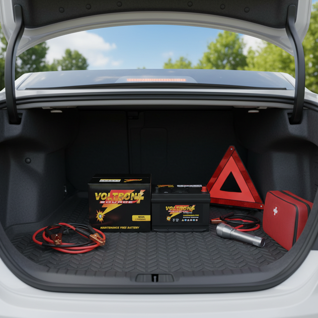 New POWSEA Replacement Rechargeable Maintenance-Free 12V 90Ah Car Lead Acid Battery Model N90L Auto Start Battery