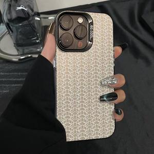 Vision Square impresión galvanizada llave plateada TPU PC <span class=keywords><strong>funda</strong></span> de teléfono móvil para <span class=keywords><strong>Iphone</strong></span> X Xr Xs <span class=keywords><strong>11</strong></span> 12 13 14 15 16 17 Pro Max - Product Image 1