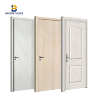 Portes en bois massif pour la maison, modèles modernes en mélamine pour l'intérieur des chambres à coucher