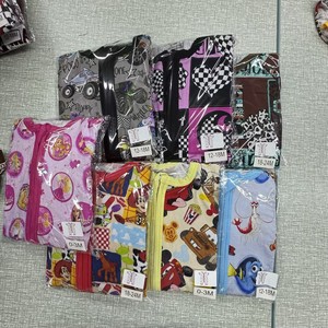 Grosir pakaian bayi uniseks Musim Panas Bodysuit bayi bambu kustom piyama Zippy celana pendek bambu bayi - Product Image 3