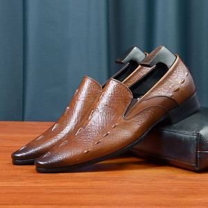 Chaussures Derby Formelles Haut de Gamme Neuves en Cuir Véritable Style Britannique pour Mariage – Tendance pour Hommes - Product Image 1