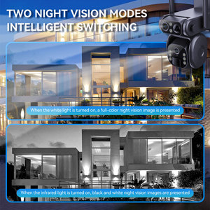 Ubox 4G ngoài trời không dây IP Bullet an ninh mạng PTZ máy ảnh <span class=keywords><strong>Wifi</strong></span> 8MP ống kính kép báo động PTZ năng lượng mặt trời Panel CCTV Camera giám sát - Product Image 6