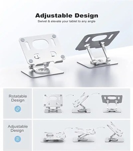 Di alta qualità in alluminio pieghevole 360 rotante supporto per Smartphone Desktop Laptop supporto per iPad <span class=keywords><strong>Huawei</strong></span> tablet - Product Image 4