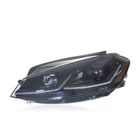 Ensemble de phares LED à éclairage automatique, projecteur de signal de direction dynamique, lentille pour VW Golf 7 Mk7 2013-2018, remplacement de phare